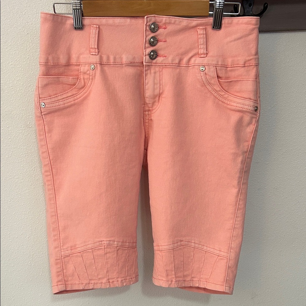 Coral High Waist Women's Shorts stretch size 15